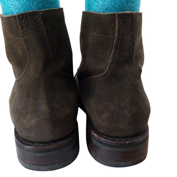 Thursday Boot Company Everyday Suede Lace Up Cap Toe Boots Size 9.5 Captain - Picture 6 of 15